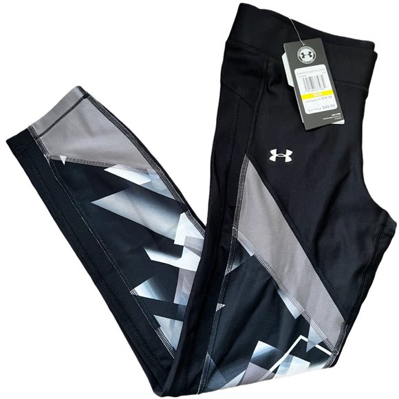 Under Armour UA HeatGear Printed Cropped Leggings 1305968-003 Womens - Picture 2 of 7